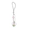 Simple Pin Heart Flower Pendants Phone Charm Straps Lanyard Purse Accessories
