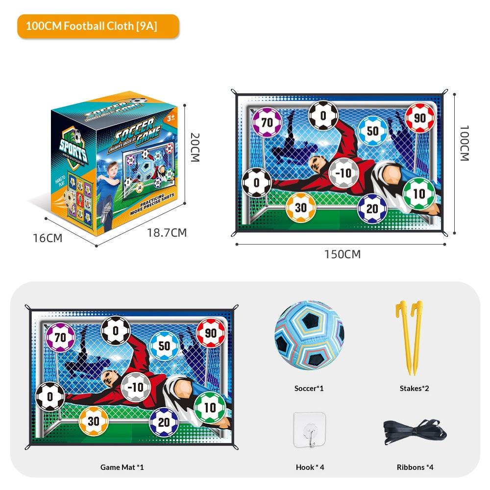 Indoor Soccer Target Game Magic Tape Football Throwing Practice Set for Kids Interactive Toy