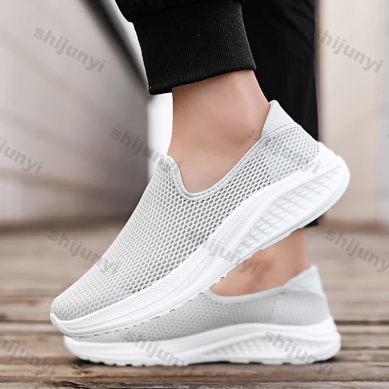 Fashion Summer Plus Size Men's Shoes 2025 Hollow Mesh Breathable Casual Sports Shoes Fashion Lightweight Comfortable Vulcanized Shoes