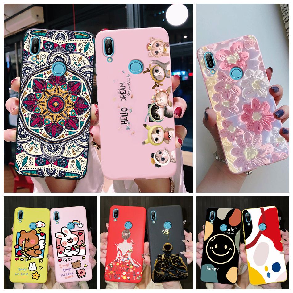 For Huawei Y6s 2019 Case Huawei Y9s Phone Case Fashion Flower Soft Silicone Back Cover For Huawei Y6 Pro 2019 MRD-LX2 Y 6S Etui