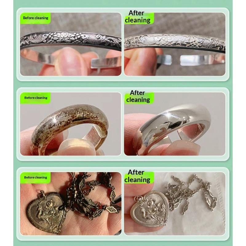 1/2 Stück 200 ml Schmuckreiniger Silberreinigungsflüssigkeit Effiziente Schmutzentfernung Für die Tägliche Reinigung von Schmuck und Uhren