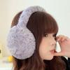 Plush Foldable Ear Cover Windproof Winter Thicken Earflap Fashion Solid Color Earmuffs  Ski