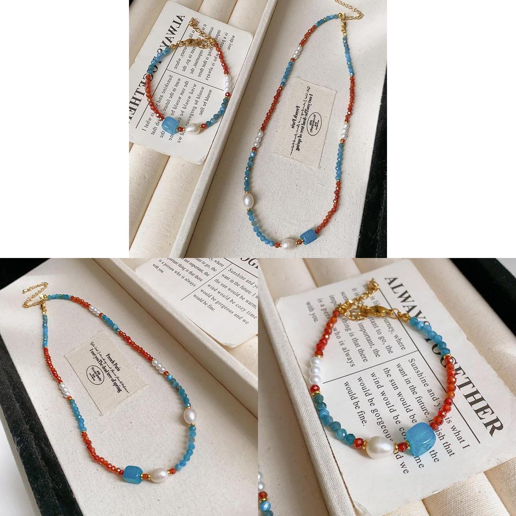 Nytt Kinesisk Geometriskt Pärlhalsband Med Färskvattenpärlor För Kvinnor