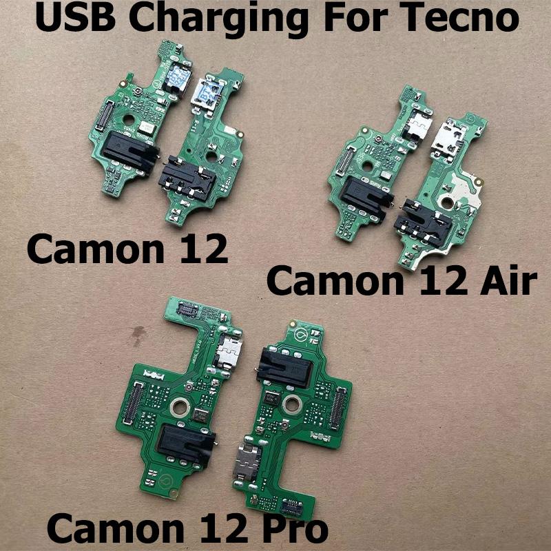 New For Tecno Camon 12 Air Pro USB Charging Port Board Jack Plug Charger Power Connector Flex Cable
