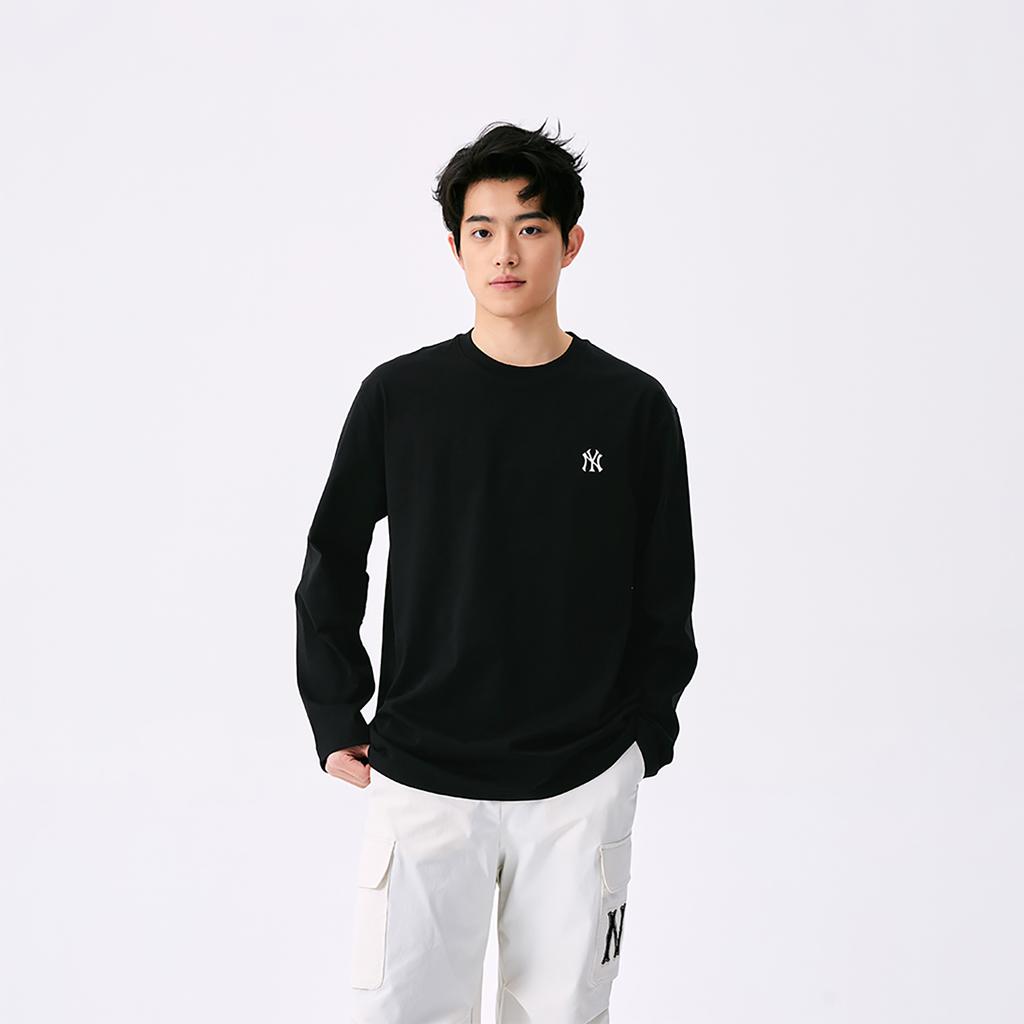 New MLB New York Yankees Basic Collection SS25 T Shirt Unisex Black 3ATSB0151-50BKS