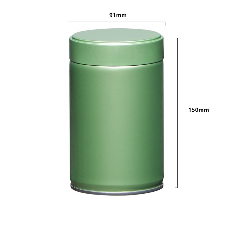 Airtight Tinplate Tea Canister Storage Container For Leaf Tea Bags Matcha Powder Sealed Pantry Organizer Kitchen Tea