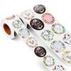 500 Stück/Rolle Blume Danke Aufkleber Set 1 Zoll Kreis Floral Masking Tape Tagebuch Geschenk Dekoration Siegel