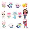 13pcs/Set Cartoon Gabby Dollhouse Anime Figure Toy PVC Model Smiling Car Cat Hug Gaby Figurines Dolls For Children Kids Gift