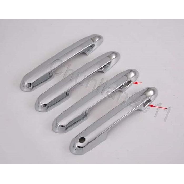 Chrome Door Handles Cover Trim for - Toyota RAV4 With Smart Keyhole