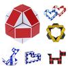 Children Snake Shape 3D Magic Cubes Twist Puzzle Game Brain Teaser Toy Gift