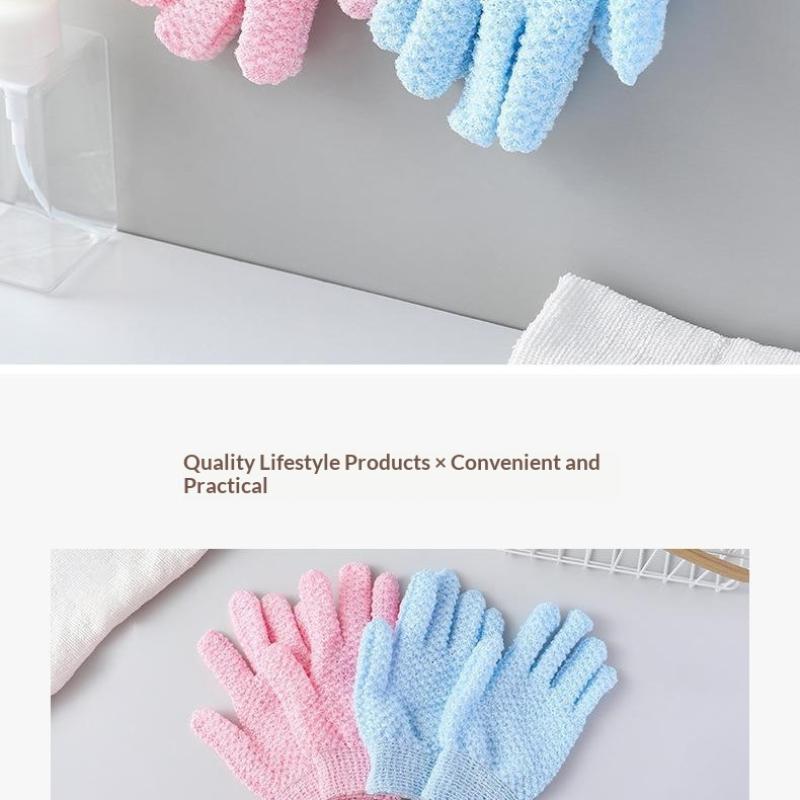Exfoliating Bath Gloves Soft Massage Shower Gloves For Deep Cleansing & Dead Skin Removal