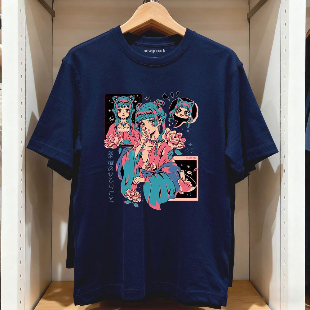 Funny Maomao The Apothecary Diaries Cartoon Tshirt Anime Women Unisex Vintage Graphic T Shirts Cotton Oneck Adult Tops Tee