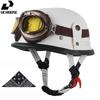 DOT Certified Vintage Open Helmet Motorcycle Open Face Helmet Retro 3/4 Helmet Cruise Casco Casque Moto Men Women