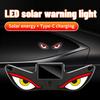 Solar Demon's Eye Car Dynamic Eyes LED Light Blinking Moving Eyes Car Lights Ambience Lamp Decoration No Wiring Required