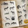 Zebra Stickers 50PCS Stickers, Creative Waterproof Vinyl Graffiti Decals, Decorative for Water Bottles Realistic Cartoon Wild Animal Patterns