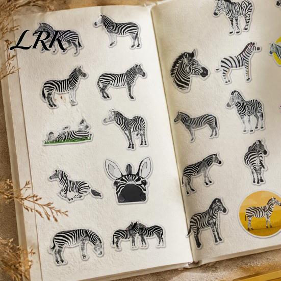 Zebra Stickers 50PCS Stickers, Creative Waterproof Vinyl Graffiti Decals, Decorative for Water Bottles Realistic Cartoon Wild Animal Patterns