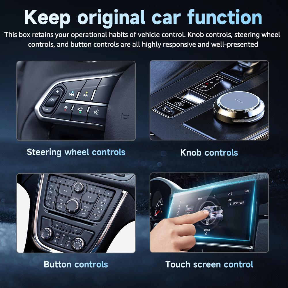 Wireless CarPlay Android Auto Wireless Adapter 2 In1 WiFi Fast Connect Smart Mini Box Plug And Play Universal Car Accessories