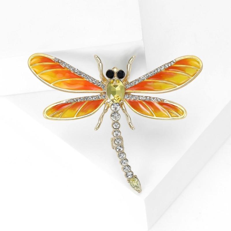 Multipurpose Fun Sophisticated Dragonflies Brooch Elegant Designs Portable Fashion Accessory for Performers Daily Outfit