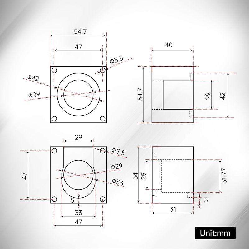 Aluminum Nema23 Stepper Motor Mounting Bracket Mount Base Support Plate Holder Clamp CNC Accessories