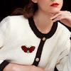 Luxury Butterfly Brooch Exquisite Insect Pins Corsage Brooches Woman Party Gift White Pearl Butterfly Brooch