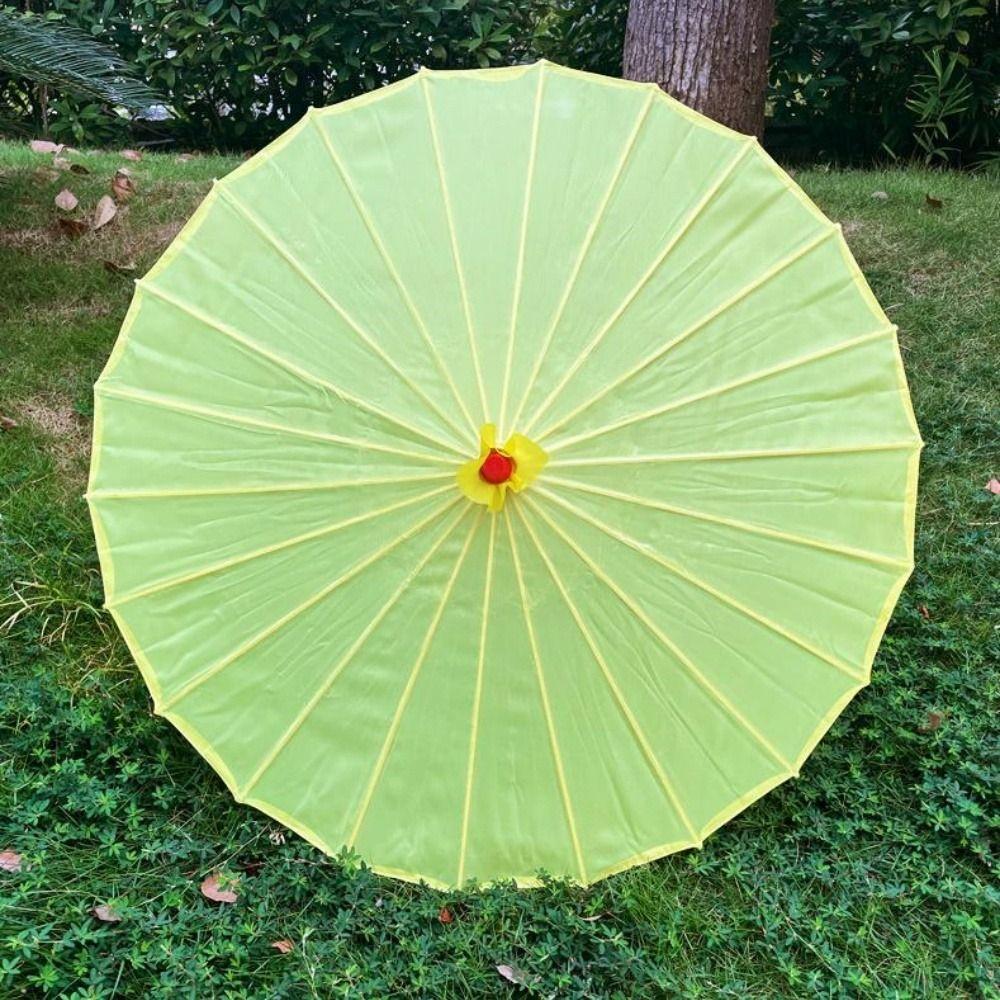 Chinese Antique Style Umbrella Fan Silk Cloth Classical Japan Style Umbrella  Dance Performance