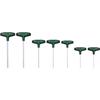 Jeu 7 tournevis hexagonaux poignée en T BOSCH 1600A039J1 - HEX2 à HEX10 et rack mural - Acier S2 56-60 HRC
