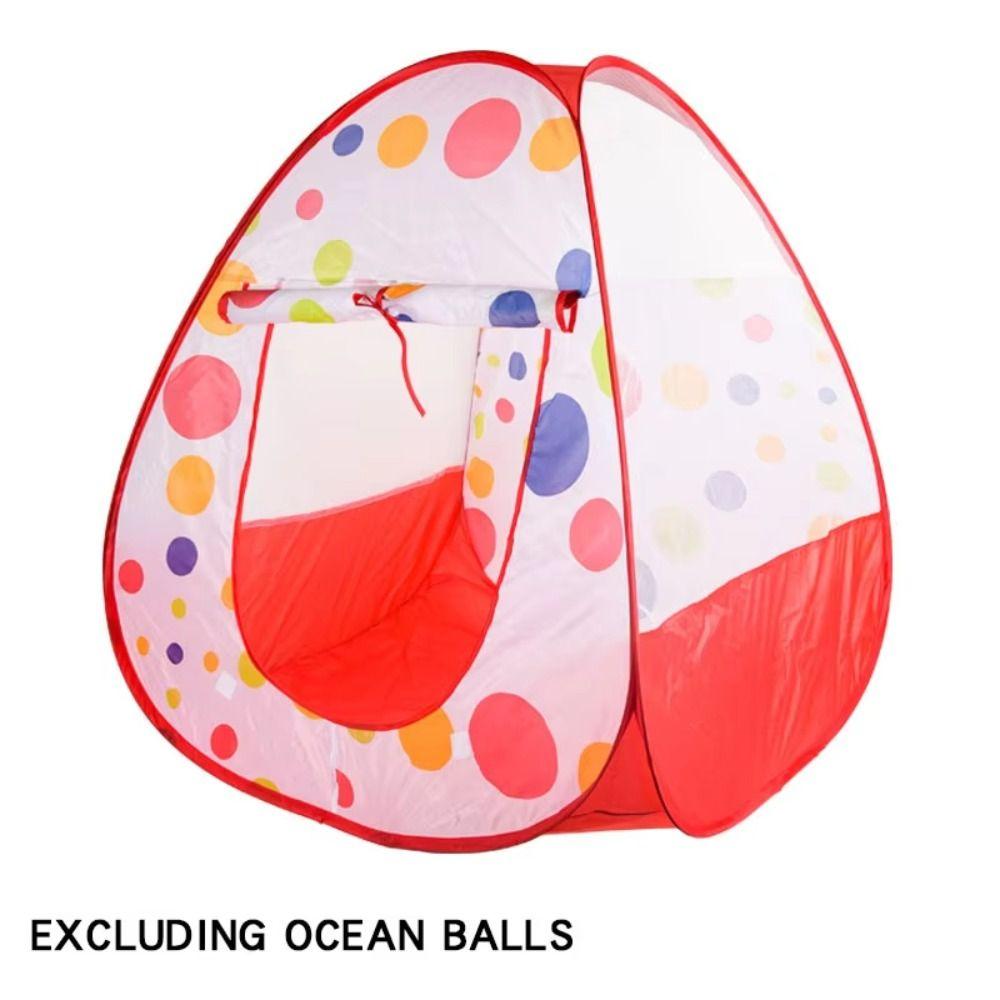 Portable Children's Play House Tent Toy Houses Foldable Toy Tents Red Polka-dot Tent  Kids Toys