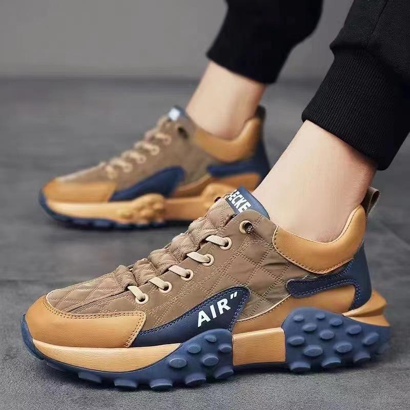 Men's Shoes Low-top Men's Casual Sports Shoes Fashion Lace-up Dad Shoes Comfortable Soft-soled Running Shoes Men