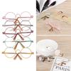 Miniature Doll Eyewear Classic Retro Metal Round Frame Spectacles Doll Toy Mini Glasses For 12/18 Inch Dolls Colorful Eyeglass