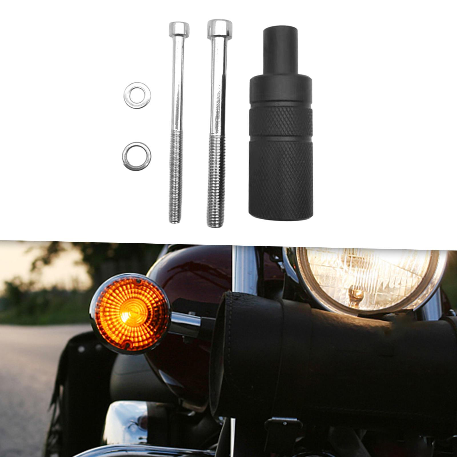 Aluminum Motorcycle Headlight Mounting Bracket with M8 M6 Screws 2 Set