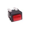 Red 4Pins 16A Self-Lock On Off Push Button Rocker Switch PS21-16 With Light Heater Electrical Touch Switch For Vacuum Cleaner Garment Steamer