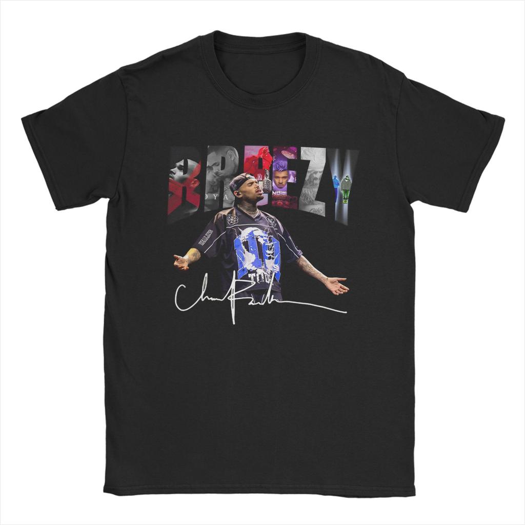 New Arrival Chris Brown Breezy Bowl XX Tour 2025 T Shirt For Unisex Pure Cotton Tee Shirt Short Sleeve Clothing
