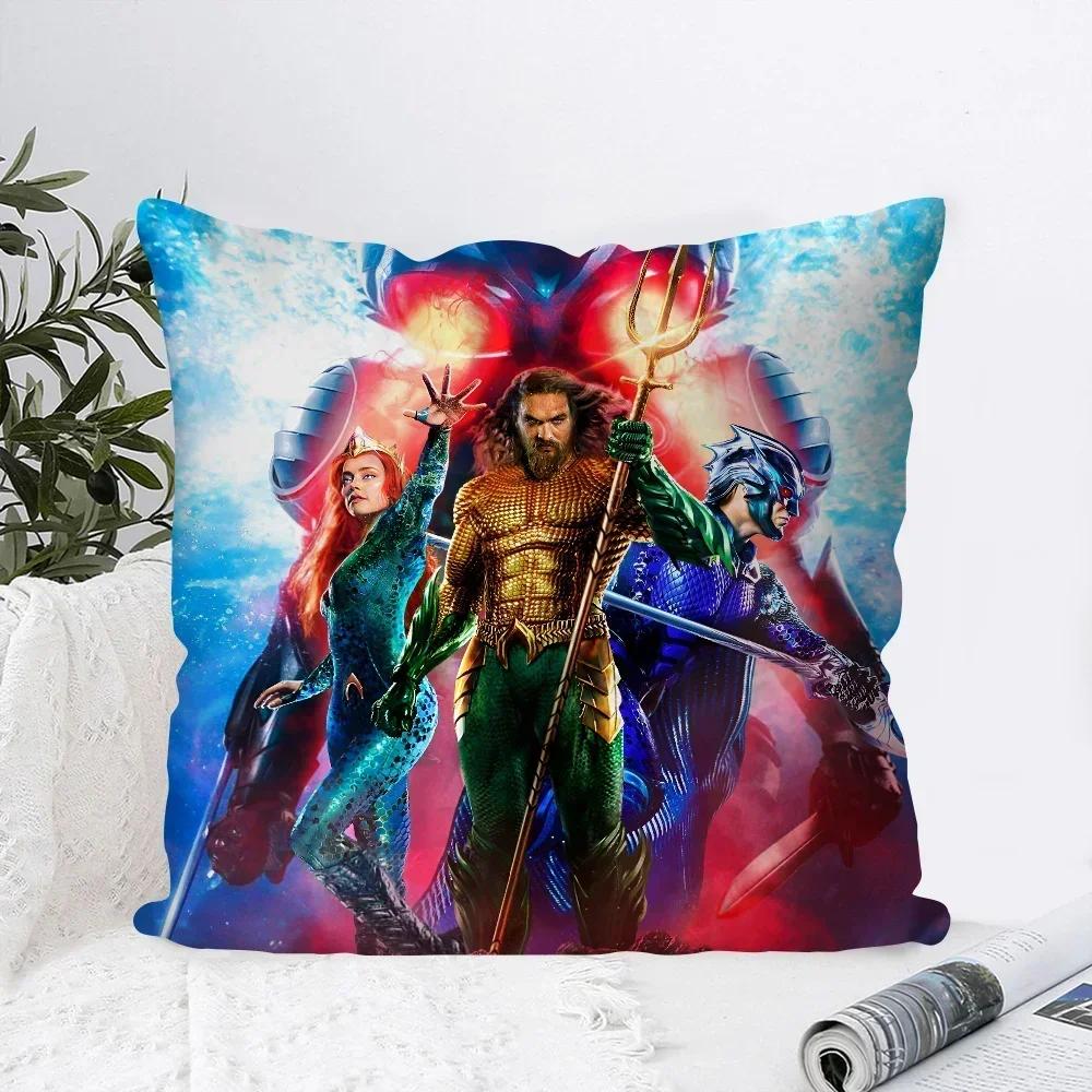 A-Aquaman And The Lost Kingdom Movie Pillow Bedroom Sofa Leisure Comfort Cushion Car Living Room Home Decoration