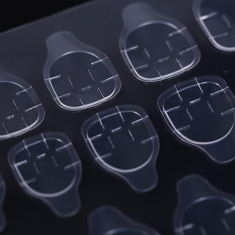 5 listů/24 ks Oboustranná lepicí páska na umělé nehty, samolepka, DIY