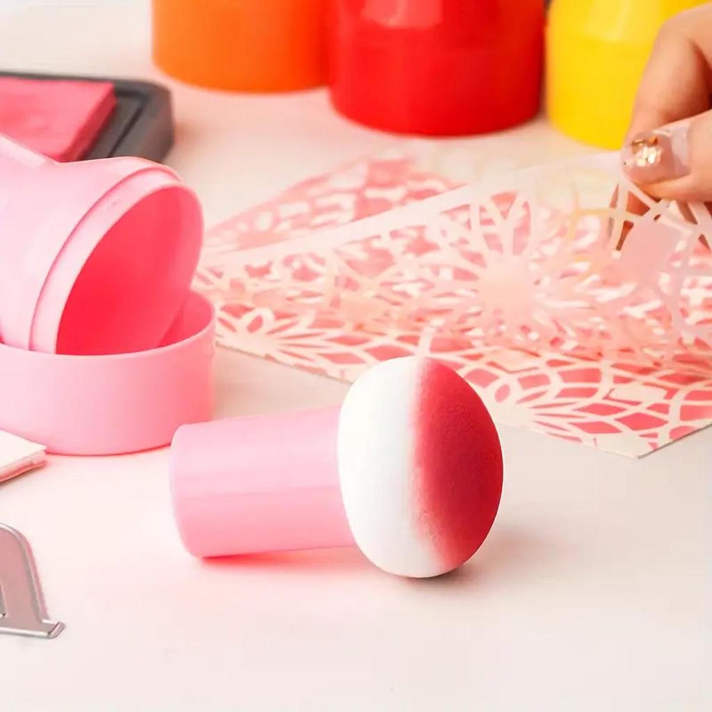 2 Stück leuchtende Basteltintenmischer in zufälligen Farben – Präzisions-Papierstempel mit griffigen Griffen und robuster Aufbewahrungsbox für Papierschnipsel