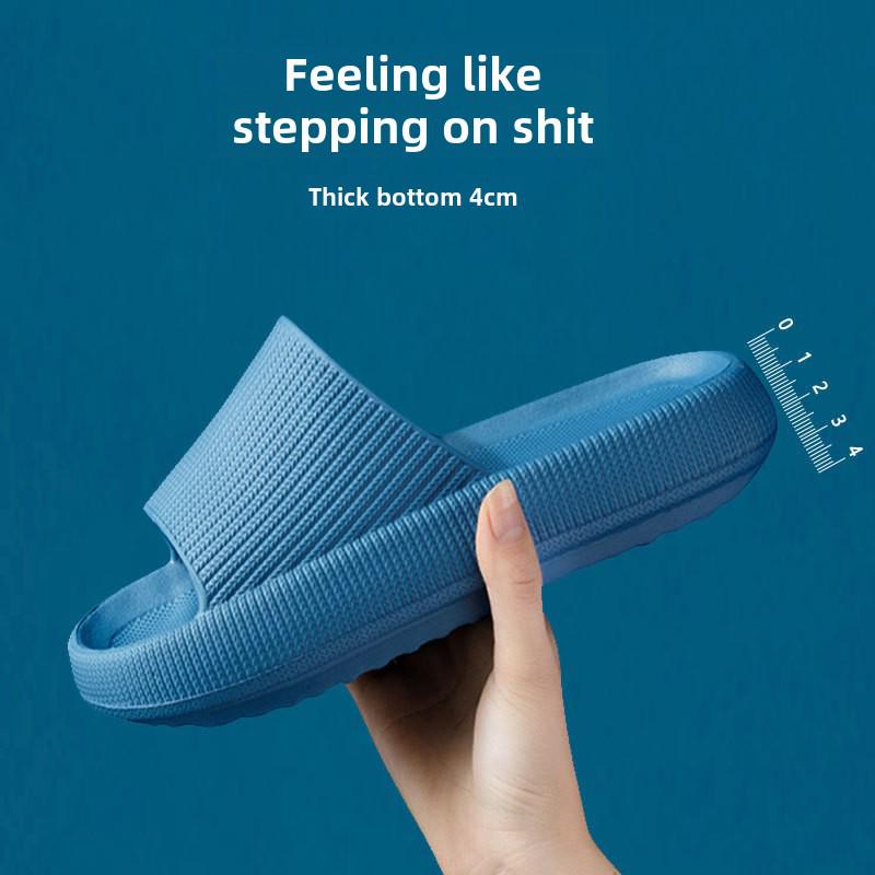 4 cm dicke Sohle Weiche EVA Hausschuhe - Damen- & Herren-Sommer-Badesandalen, höhenverstärkend und bequem