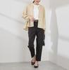 ROPE PICNIC Mesh Peplum Blouson Beige Women's GDL15010,