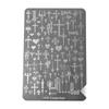 Nail Art Stamping Plates - Star, Polka Dot, Lines, Grid Lace Textures
