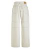CERRIC Stitch Incision Jeans / White