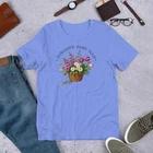 Subtly Sarcastic Floral Basket Tee - Bella Canvas 3001 Unisex T-Shirt - FDT 2XL