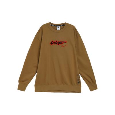 Nike X Futura Sweatshirts Unisex Brown Crew Neck Moderate Other Fz0257-224