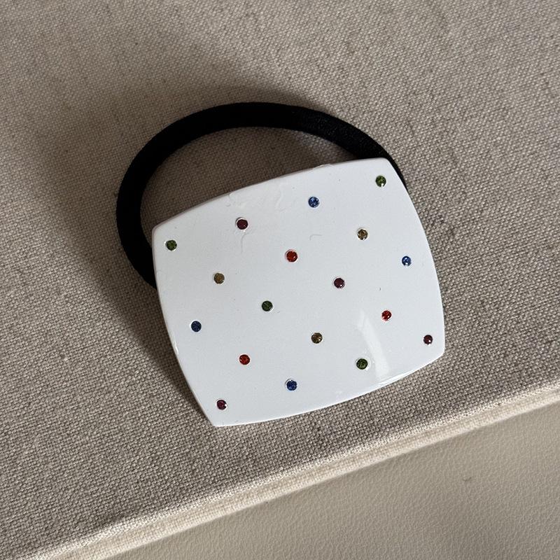 Neu Angekommen Einfache Doppelseitige Bunte Strasssteine Eingelegte Essigsäure Haarspange Haargummi Seitenclip Haarschmuck