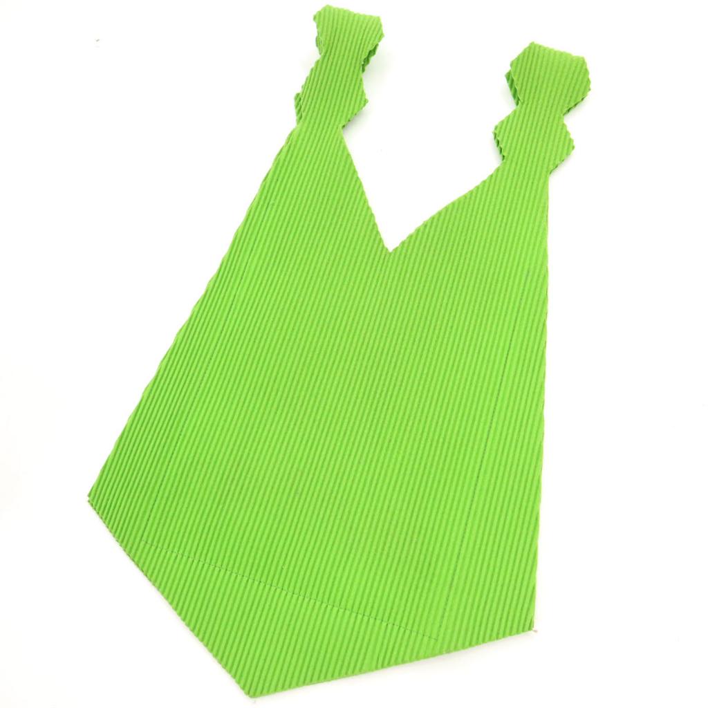 Me ISSEY MIYAKE Pleated Shoulder Bag Yellowish Green Women Used