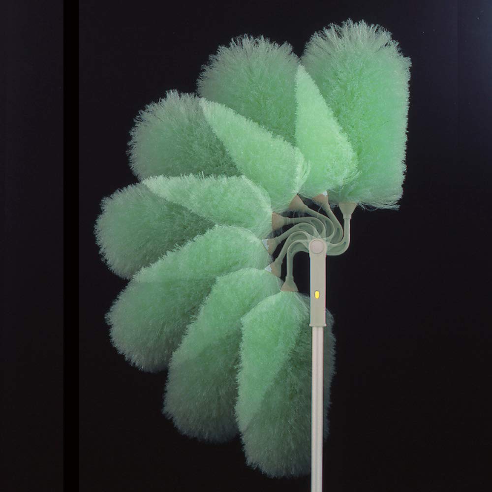 Azuma Industries EleCatch Jizai Washable and reusable electrostatic duster Lightweight and aluminum handle Captures dust with static electricity