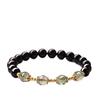 DJ Jewelry Natural Black Obsidian Green Phantom Quartz Bracelet Five-Shape Hydrating Natural Crystal Bracelet Women's Jewelry Gift
