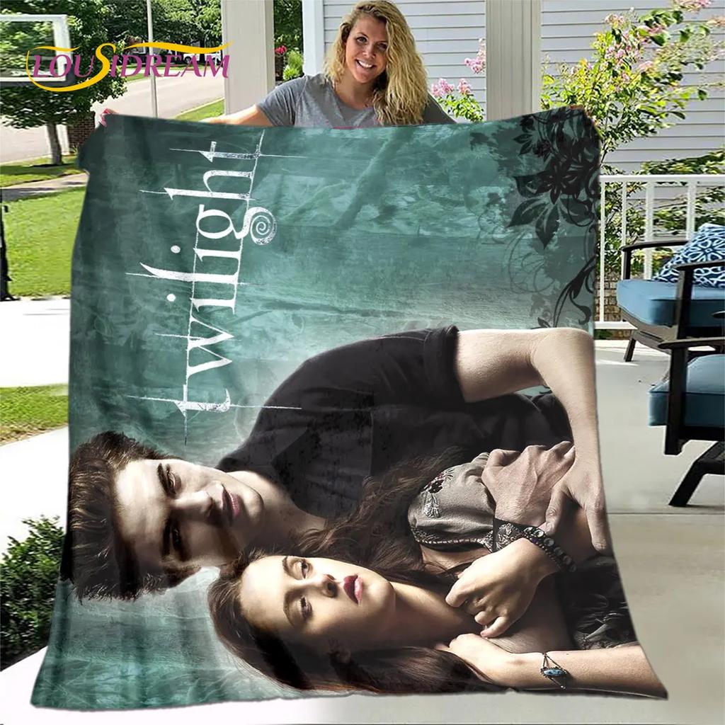 Twilight Saga HD Printed Soft Plush Throw Blanket for Living Room Bedroom Bed Sofa Picnic Kids Cover