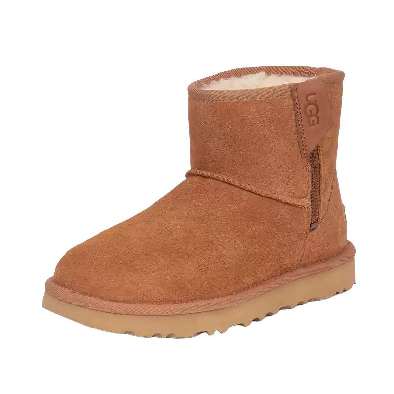UGG Thermal Cushioning Slip Resistant Short Snow Boots Women's Chestnut Sneakers 1151230CHE
