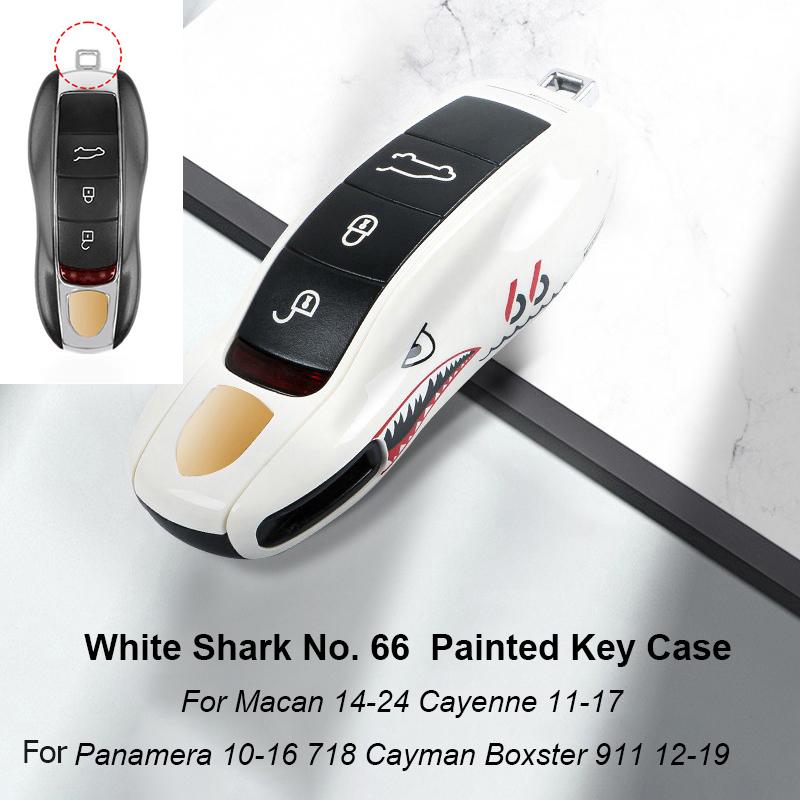 For Porsche Panamera Cayenne Macan 718 Cayman Boxster 911 Taycan Car 92 Personalized Key Case Protective Shell Remote Fob Cover