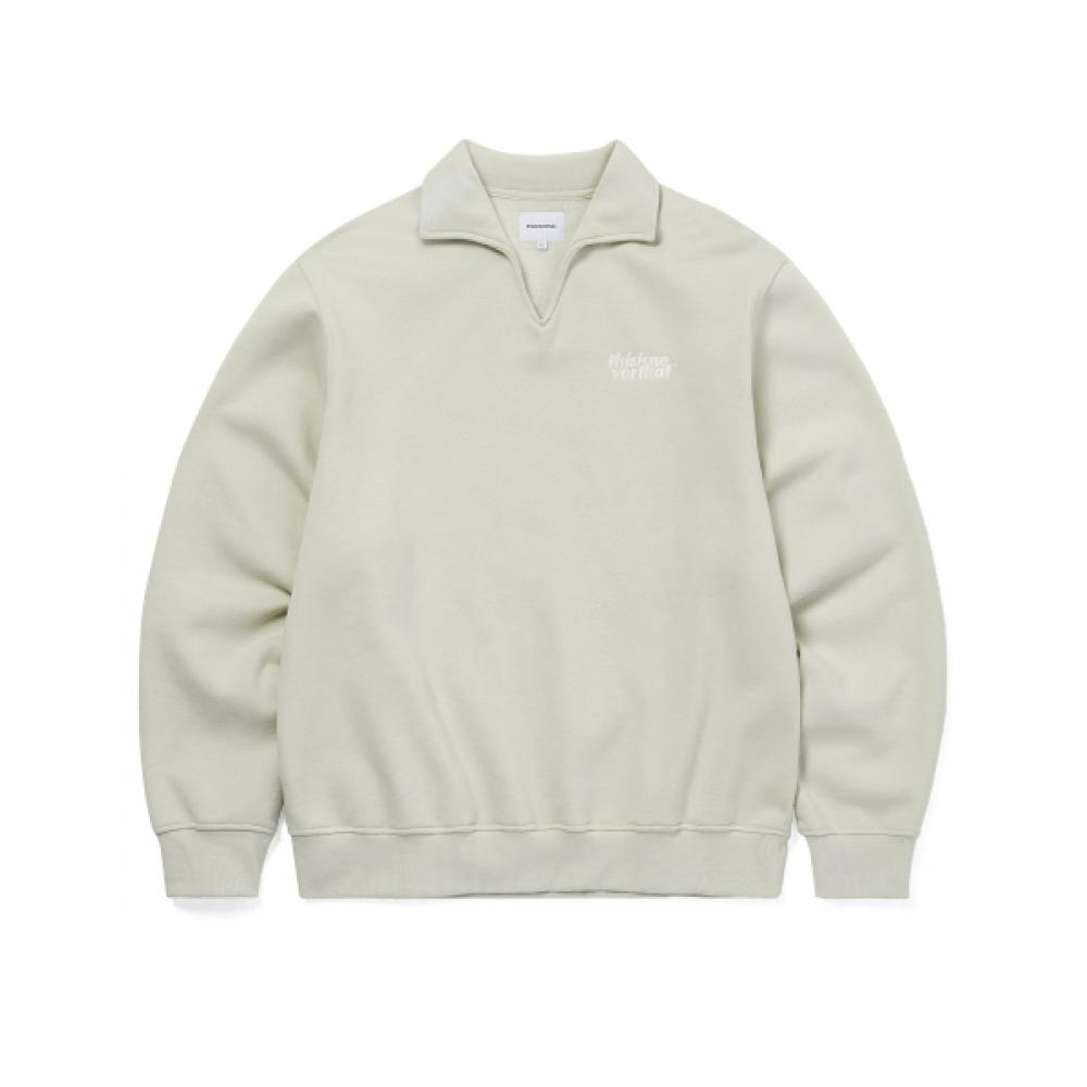 

Thisisneverthat Open Collar Sweatshirt Sand S