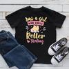 Girl Who Loves Roller Skating T-Shirt, T-shirt, Womens Tees, Kids Shirt,T-shirt, Tank Top, Toddler Tee, T-shirt
